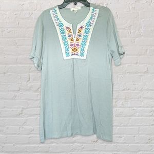 Hailey & Co. Embroidered Bohemian Blouse - image 1